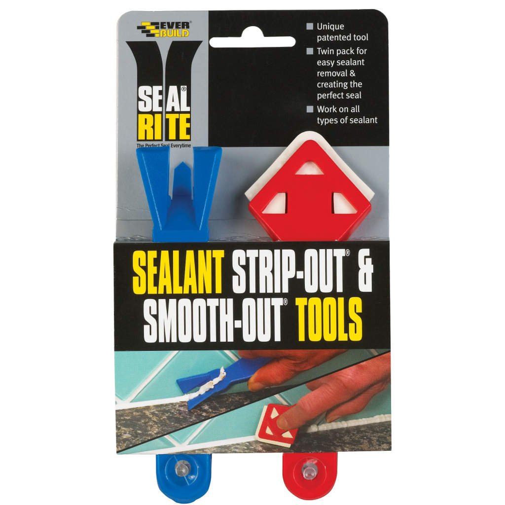 Everbuild Seal Rite Strip and Smooth Out Sealant Tool Twin Pack